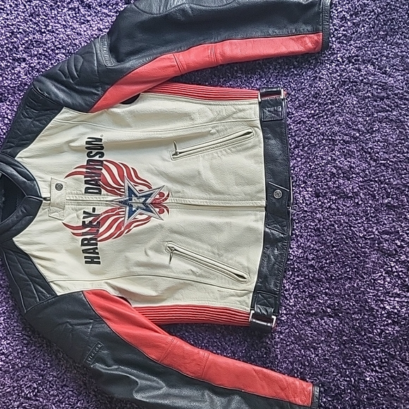 Permanently Closed! Harley Davidson Vintage Leather Jacket - Picture 2 of 16